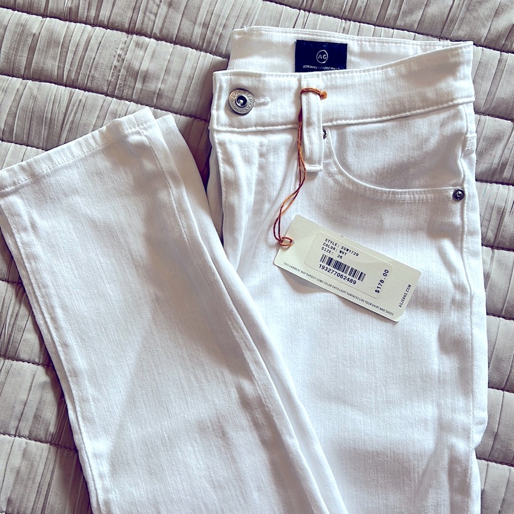 LAST CALL! NWT AG Mila white jeans